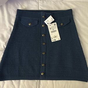 Zara skirt navy blue medium